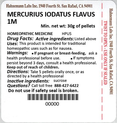 Mercurius Iodatus Flavus 1M 30g.jpg Mercurius Iodatus Flavus 1M 30g - Mercurius Iodatus Flavus 1M 30g
